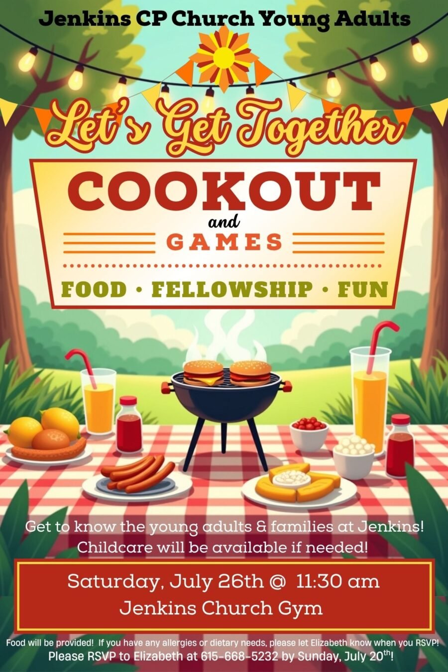 Young Adults Cookout!