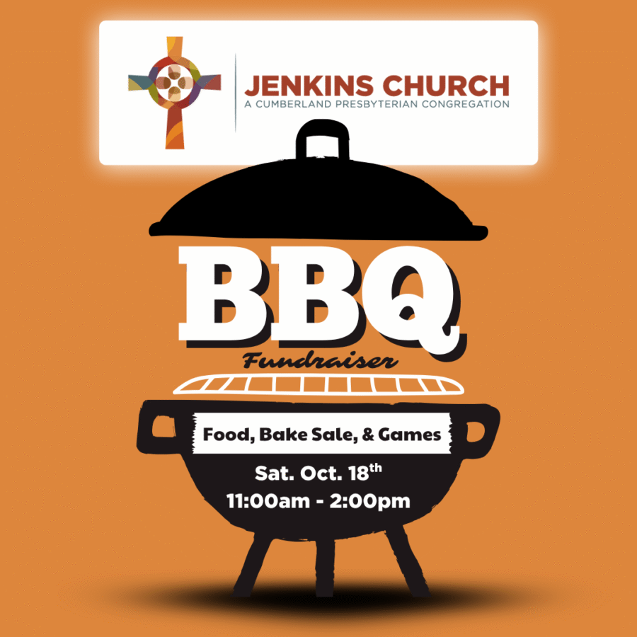 Jenkins Church BBQ & Bake Sale Fundraiser – Pulled Pork, Desserts, & Games