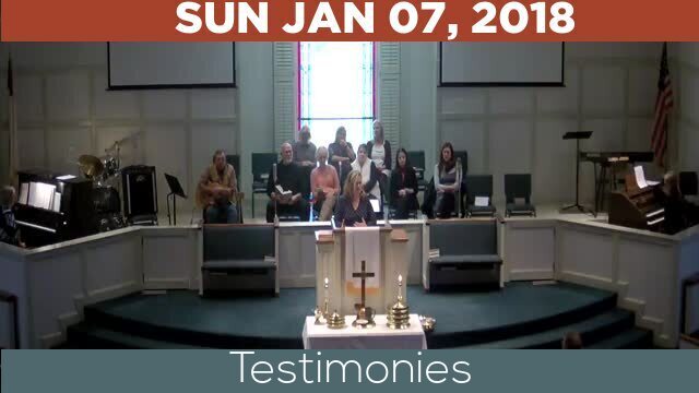 01/07/2018 Video recording of Testimonies